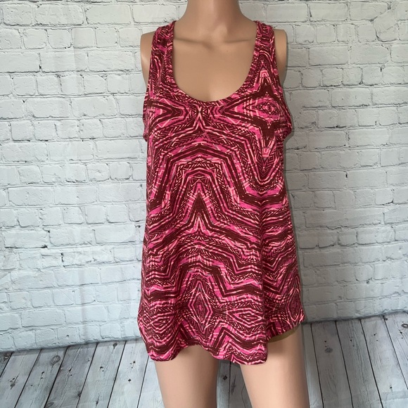 Mossimo Supply Co. Tops - mossimo pink & brown tank top size M